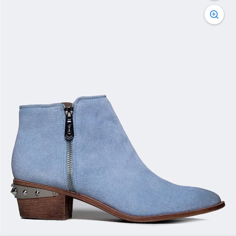 NWOT Circus by Sam Edelman Holt Blue Suede Ankle Boots size 8 - Picture 2 of 5